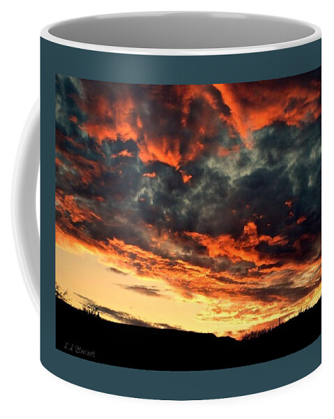 Arizona Coffee Mug featuring the photograph Stormy Sunrise by L L Stewart