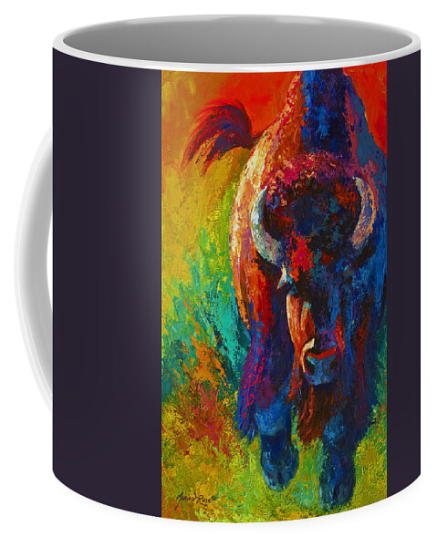 Wildlife Coffee Mug featuring the painting Straight Forward Introduction by Marion Rose