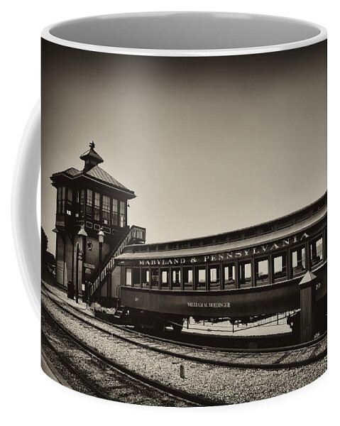 Lancaster County Coffee Mug featuring the photograph Strasburg Rail Road by Bill Cannon