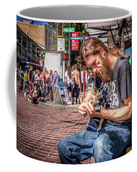Street Photography Coffee Mug featuring the photograph Street Blues by Spencer McDonald