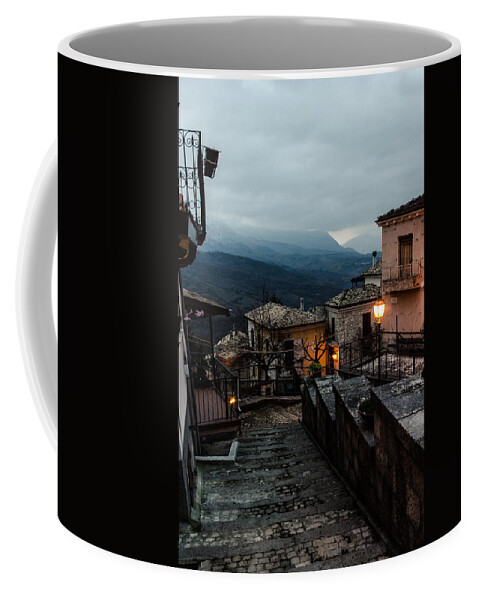 Streets Of Italy Coffee Mug featuring the photograph Streets of Italy - Caramanico 3 by AM FineArtPrints