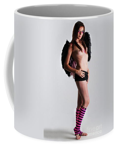Stockings Photographs Coffee Mug featuring the photograph Striped fairy by Robert WK Clark