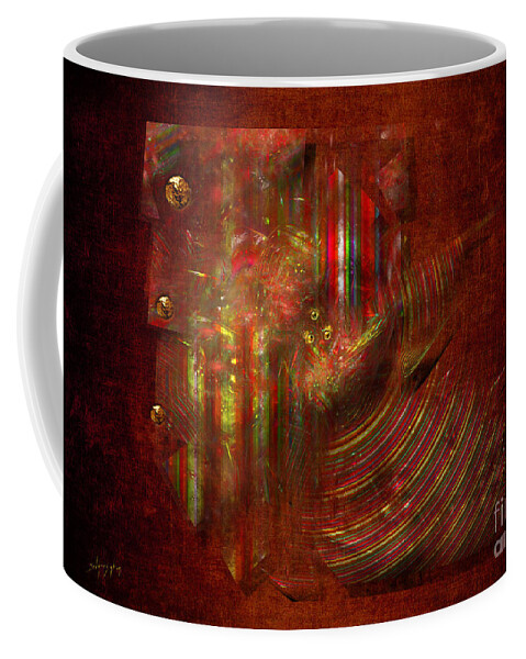 Abstract Coffee Mug featuring the digital art Strips by Alexa Szlavics