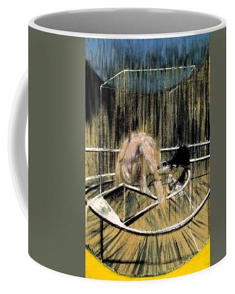 Francis Bacon Coffee Mug featuring the painting Study for Crouching Nude by Francis Bacon
