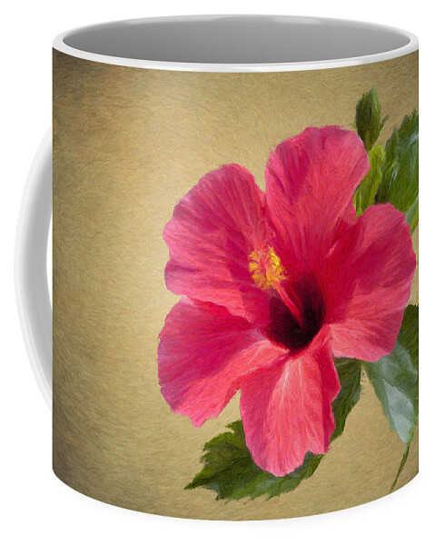 Flower Coffee Mug featuring the painting Study in Scarlet by Jeffrey Kolker