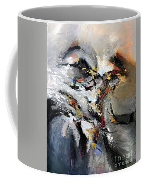Brown Coffee Mug featuring the painting Stunning by Preethi Mathialagan