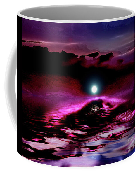 Moon Coffee Mug featuring the photograph Sublunary Ocean by Elaine Hunter