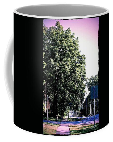 Suburban Street Coffee Mug featuring the photograph Suburban Tree by Frank J Casella