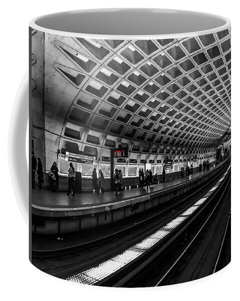 Subway Coffee Mug featuring the photograph Subway Station by Chris Montcalmo