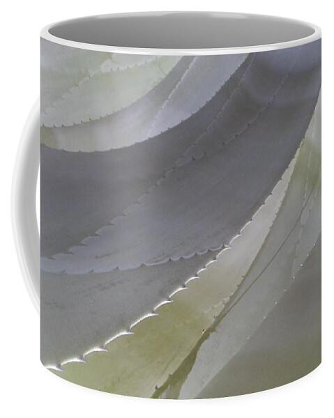 Cool Color Shape Flowing Succulent Coffee Mug featuring the photograph Succulent Series 1-1 by J Doyne Miller