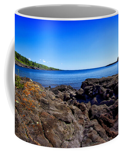 Sugarloaf Cove Minnesota Coffee Mug featuring the photograph Sugarloaf Cove From Rock Level by Bill and Linda Tiepelman