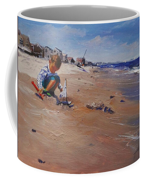 Laura Zanghetti Coffee Mug featuring the painting Summer 2016 by Laura Lee Zanghetti