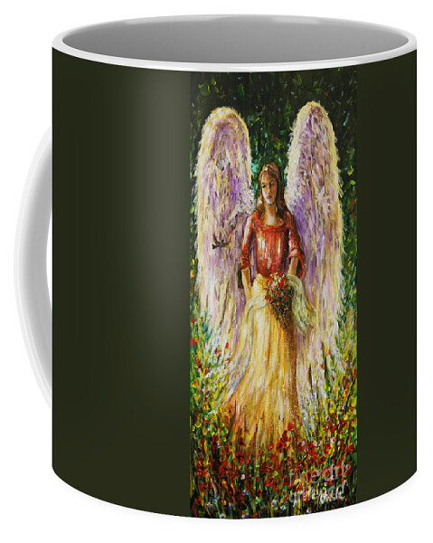 Summer Angel Coffee Mug featuring the painting Summer Angel by Dariusz Orszulik