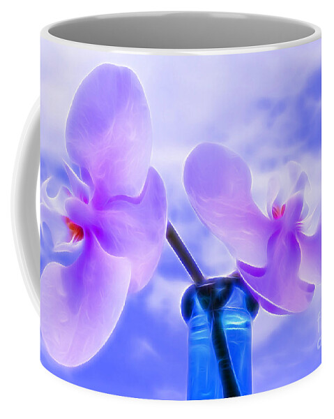 Orchids Coffee Mug featuring the photograph Summer Breeze by Krissy Katsimbras