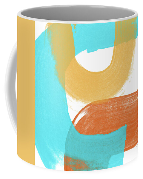 Abstract Coffee Mug featuring the painting Summer Color 2- Art by Linda Woods by Linda Woods