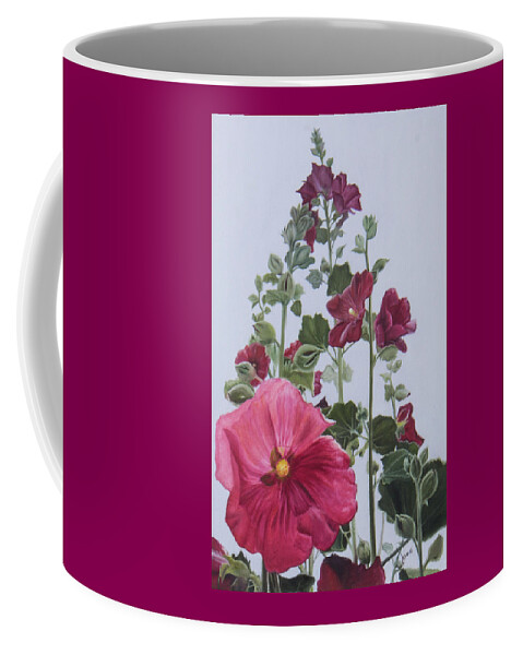 Flowers Coffee Mug featuring the painting Summer Dolls by Nila Jane Autry