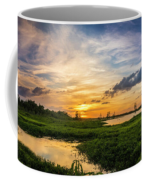 Pond Coffee Mug featuring the photograph Summer Escape by Marvin Spates