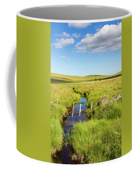 Meadow Coffee Mug featuring the photograph Summer in Aubrac - 18 - France by Paul MAURICE