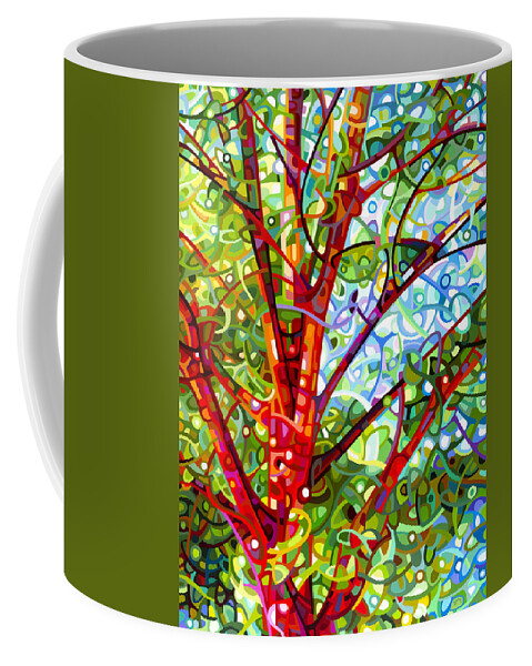 Contemporary Coffee Mug featuring the painting Summer Medley by Mandy Budan