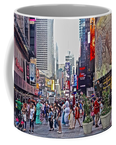 42nd Street Coffee Mug featuring the photograph Summer on 42nd Street by Joan Reese
