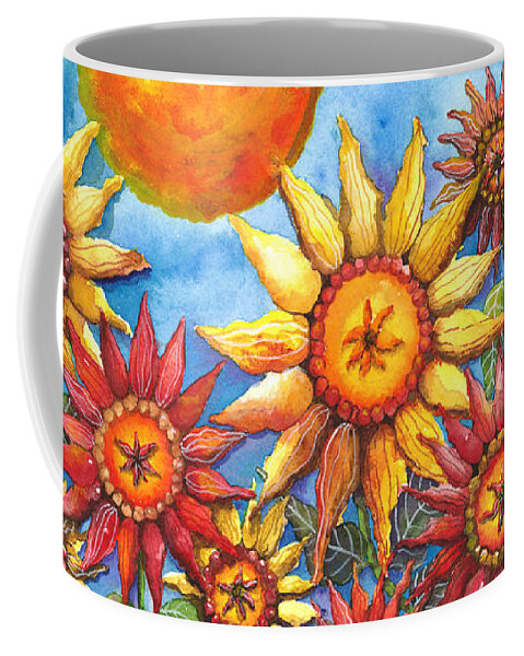 Watercolor Coffee Mug featuring the painting Summer by Shelley Wallace Ylst