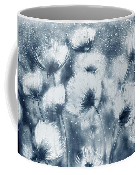 Flowers Coffee Mug featuring the drawing Summer Snow by Elena Vedernikova