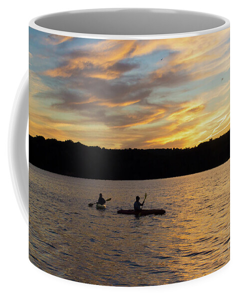 Sunset Coffee Mug featuring the photograph Summer Solstice Day's End by Barbara McMahon