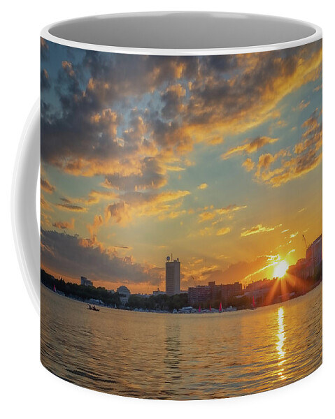 Boston Coffee Mug featuring the photograph Summer Sunset over Cambridge by Kristen Wilkinson