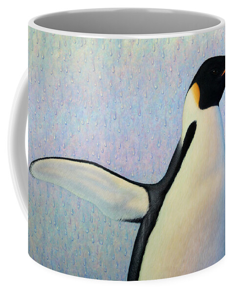 Penguin Coffee Mug featuring the painting Summertime by James W Johnson