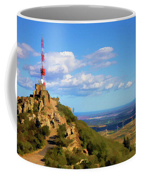 Forca Real Coffee Mug featuring the photograph Summit Forca Real Pyrenees Southern France View by Chuck Kuhn