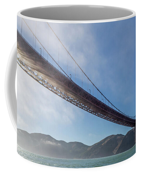 Golden Gate Bridge Coffee Mug featuring the photograph Sun Beams through the Golden Gate by Scott Campbell