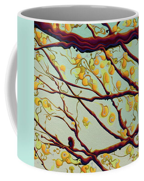 Tree Coffee Mug featuring the painting Sun Catcher Training Day by Amy Ferrari