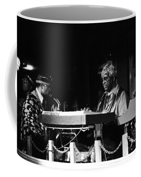 Jazz Coffee Mug featuring the photograph Sun Ra Arkestra at the Red Garter 1970 NYC 31 by Lee Santa