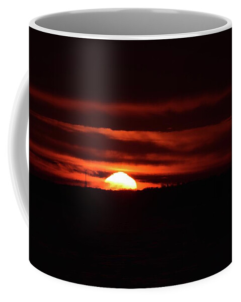 Abstract Coffee Mug featuring the photograph Sun Rising Above The Horizon by Lyle Crump