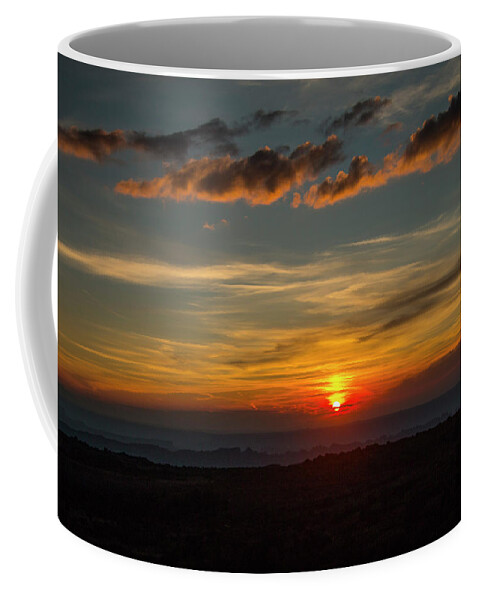 Canyonlands Coffee Mug featuring the photograph Sun Settling into the Canyons by Doug Scrima