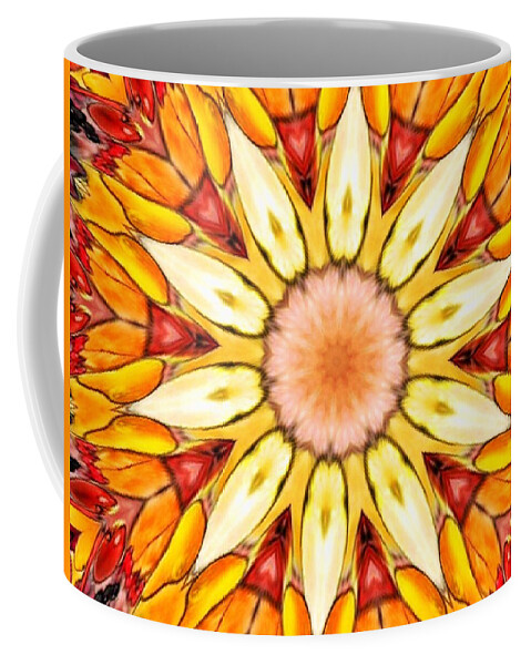 Fractal Coffee Mug featuring the photograph Sunbloom by Nick Heap