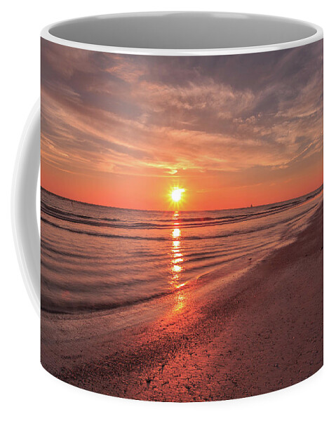 Sunset Coffee Mug featuring the photograph Sunburst at Sunset by Doug Camara