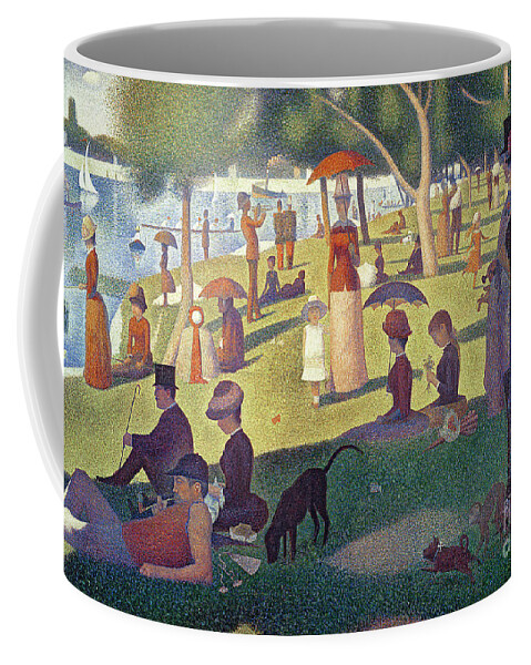 Sunday Coffee Mug featuring the painting Sunday Afternoon on the Island of La Grande Jatte by Georges Pierre Seurat