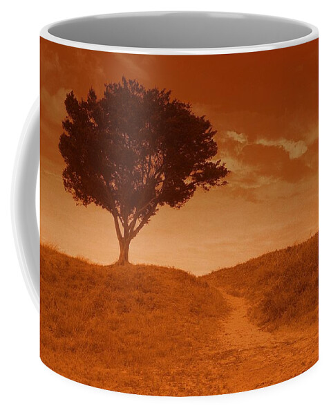 Landscape Coffee Mug featuring the photograph Sundown Alone by Julie Lueders 