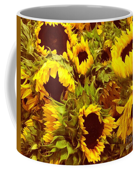 Sunflowers Coffee Mug featuring the photograph Sunflower Party by Onedayoneimage Photography