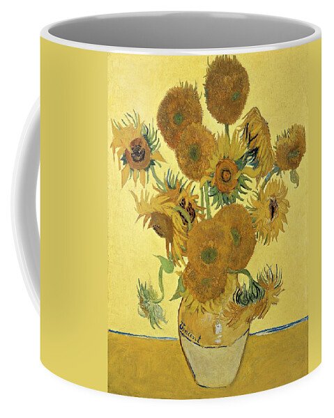 Sunflowers Coffee Mug featuring the painting Sunflowers, 1888 by Vincent Van Gogh