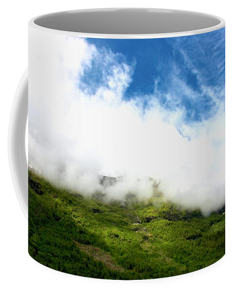 Hills Coffee Mug featuring the photograph Sunlit Hillside by Lexi Heft