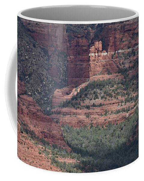 Red Rocks Coffee Mug featuring the photograph Sunlit Redrocks by Ben Foster