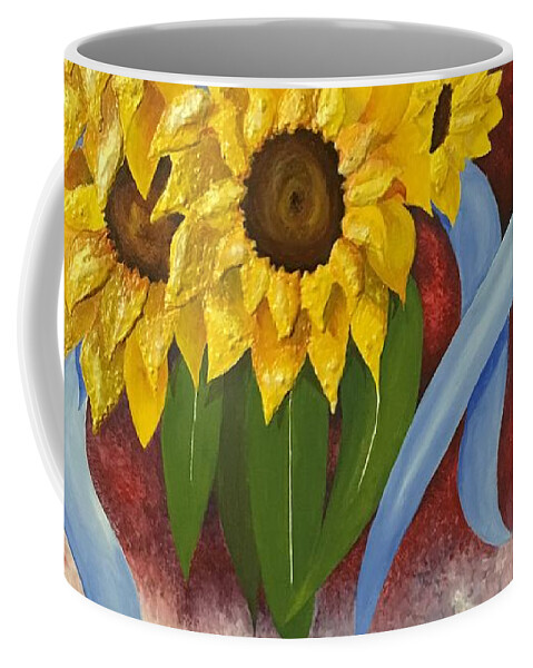 Sunflowers Coffee Mug featuring the painting Sunny Day by Pamela Henry
