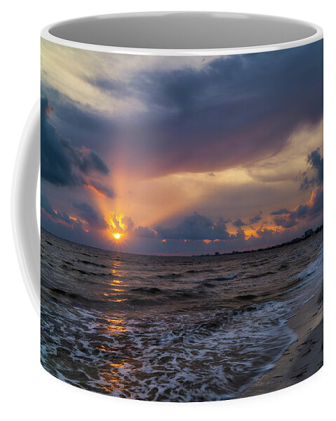 Florida Coffee Mug featuring the photograph Sunrays Over the Gulf of Mexico by Tom Mc Nemar