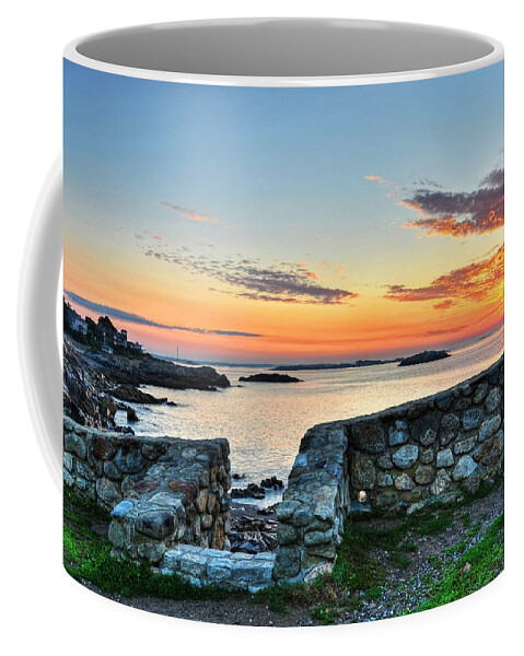 Marblehead Coffee Mug featuring the photograph Sunrise at Castle Rock Marblehead MA by Toby McGuire