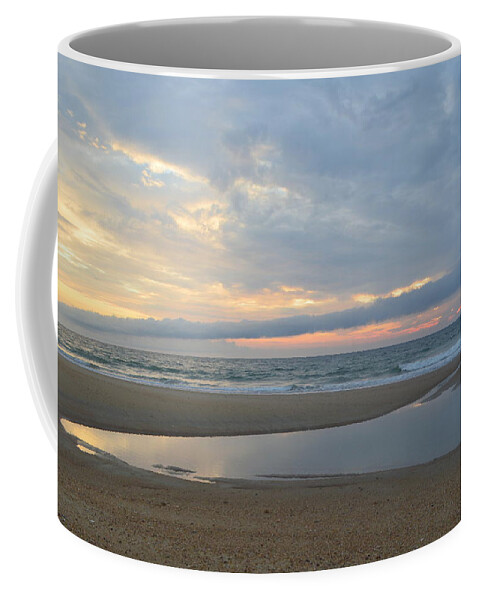 Obx Sunrise Coffee Mug featuring the photograph Sunrise At Loggerhead by Barbara Ann Bell