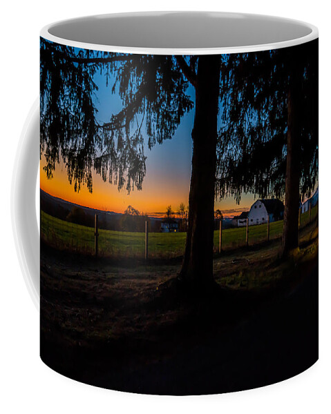 Sunrise Coffee Mug featuring the photograph Sunrise at the Ranch by Ronald Raymond
