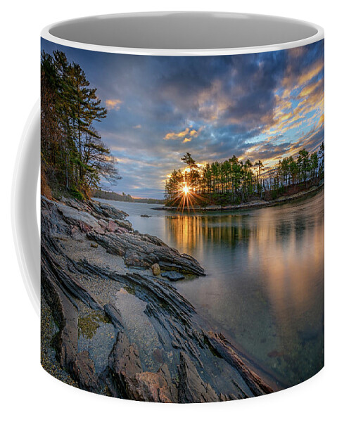 Wolfe's Neck Woods State Park Coffee Mug featuring the photograph Sunrise at Wolfe's Neck Woods by Rick Berk