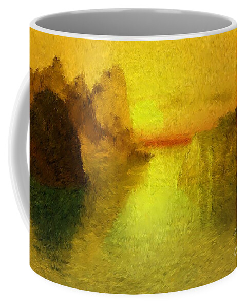 Nature Coffee Mug featuring the digital art Sunrise by David Lane
